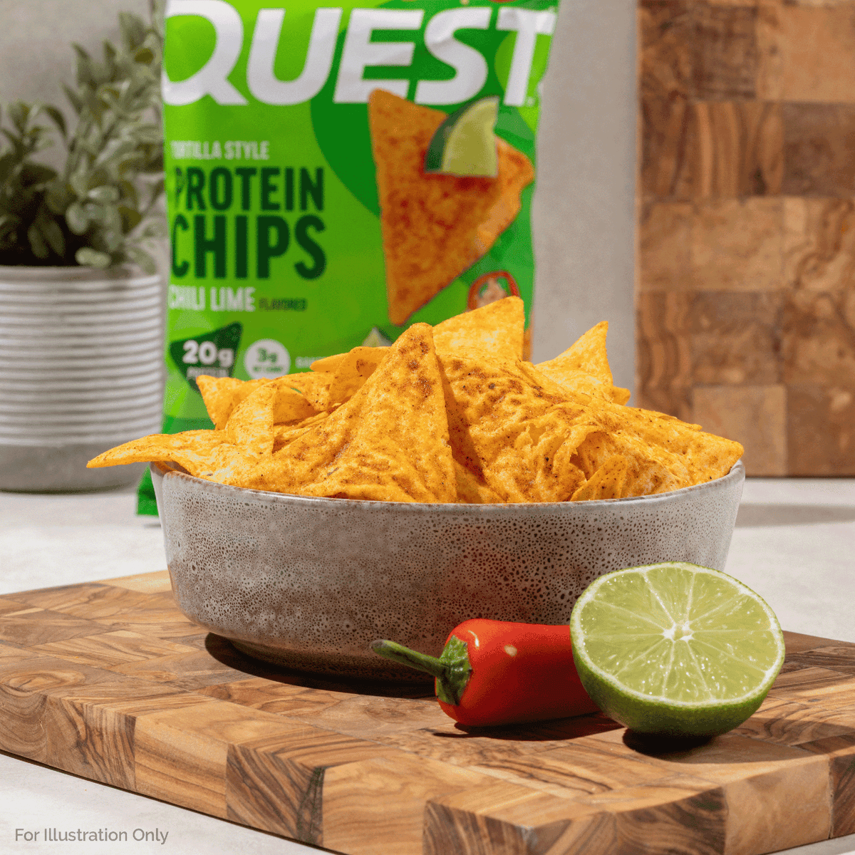 Chili Lime Tortilla Style Protein Chips