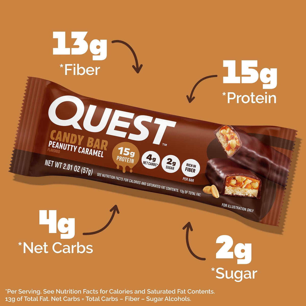 Peanutty Caramel Candy Bars