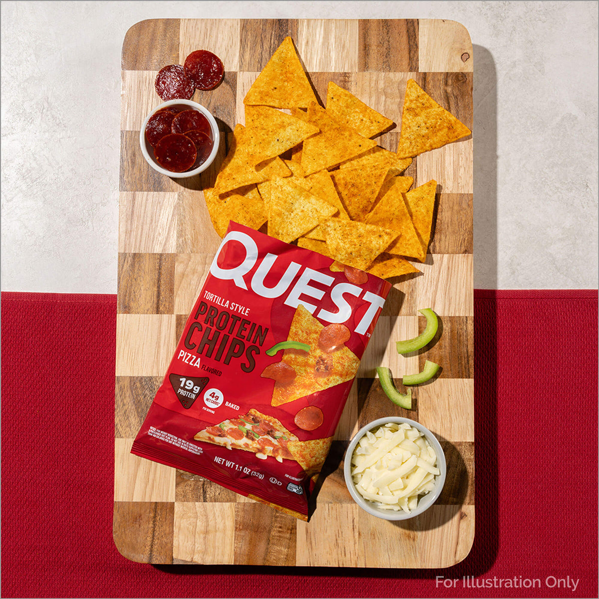 Pizza Tortilla Style Protein Chips