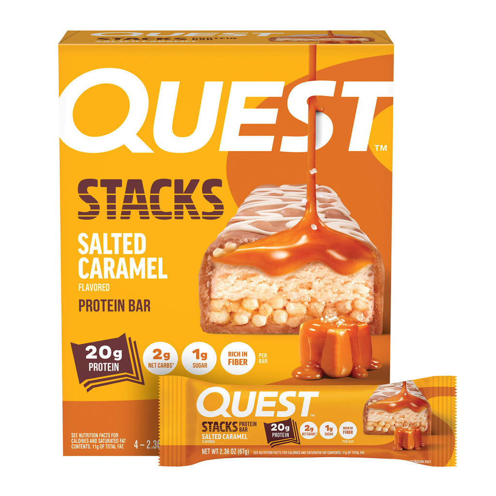 Salted Caramel Stacks Bars